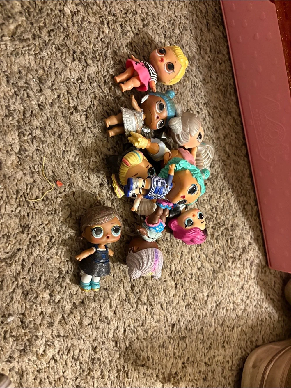 L.O.L. Surprise! Dolls Set - Teal, Pink, Silver, Purple, Brown